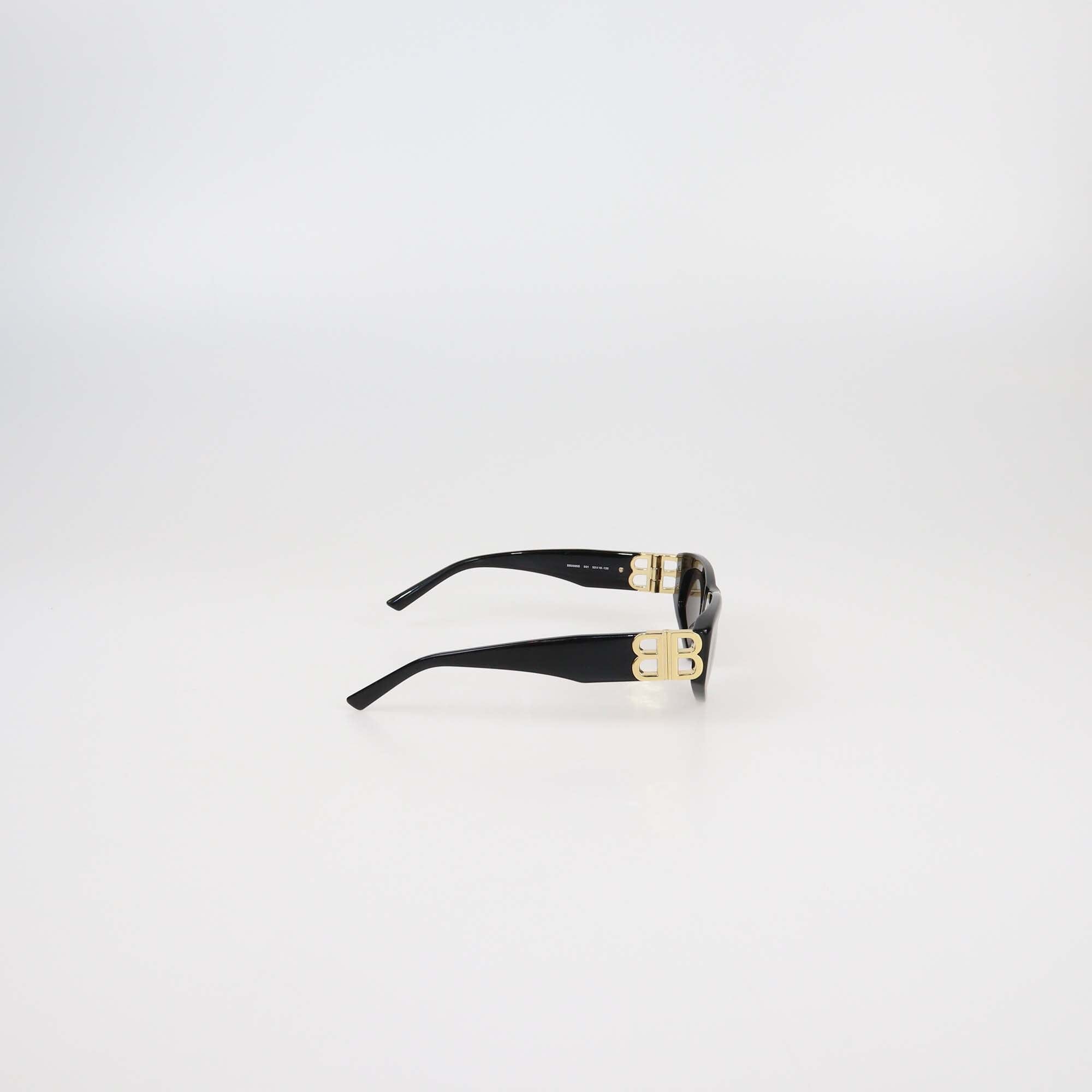 Balenciaga Black Logo Cat Eye Sunglasses Womens Balenciaga 