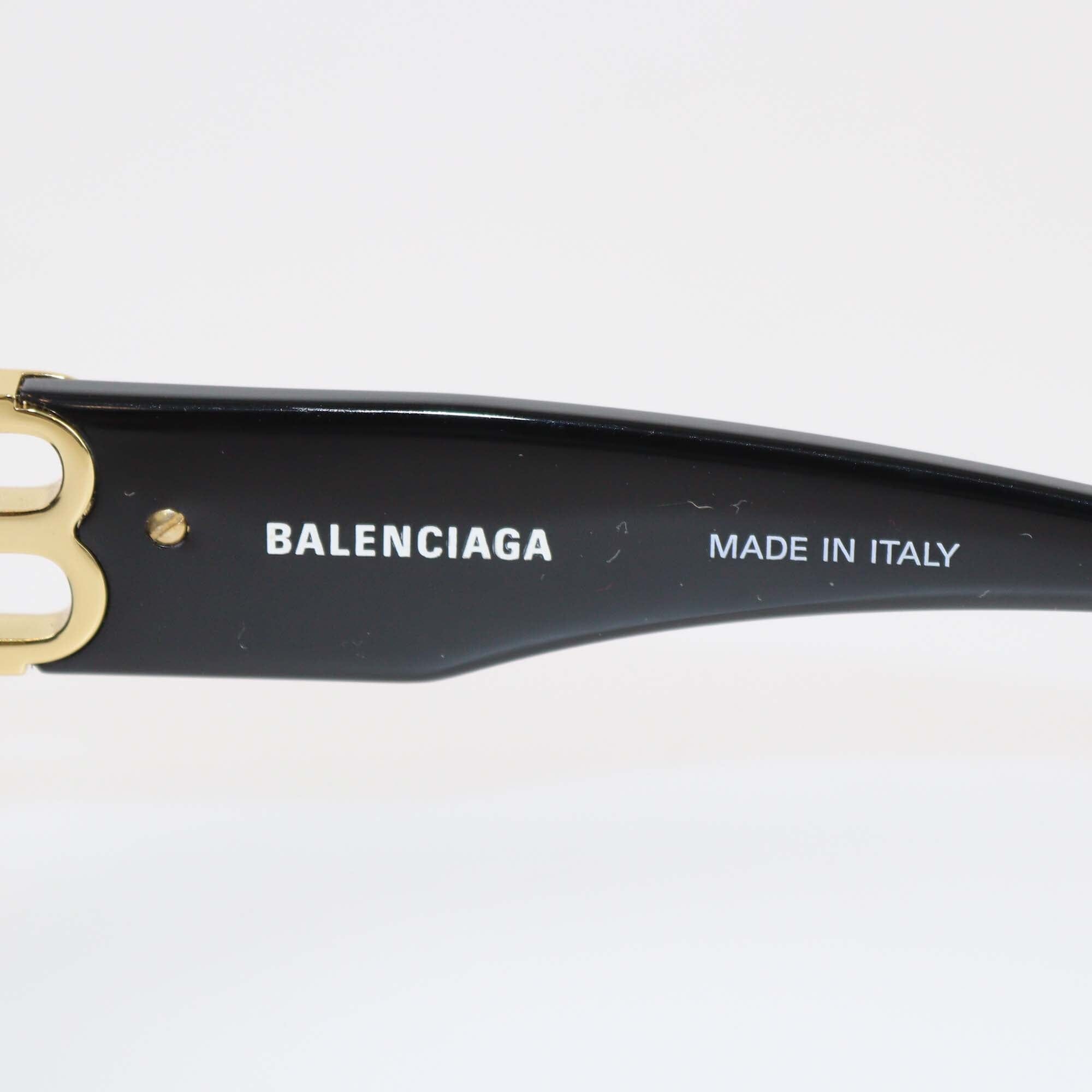 Balenciaga Black Logo Cat Eye Sunglasses Womens Balenciaga 
