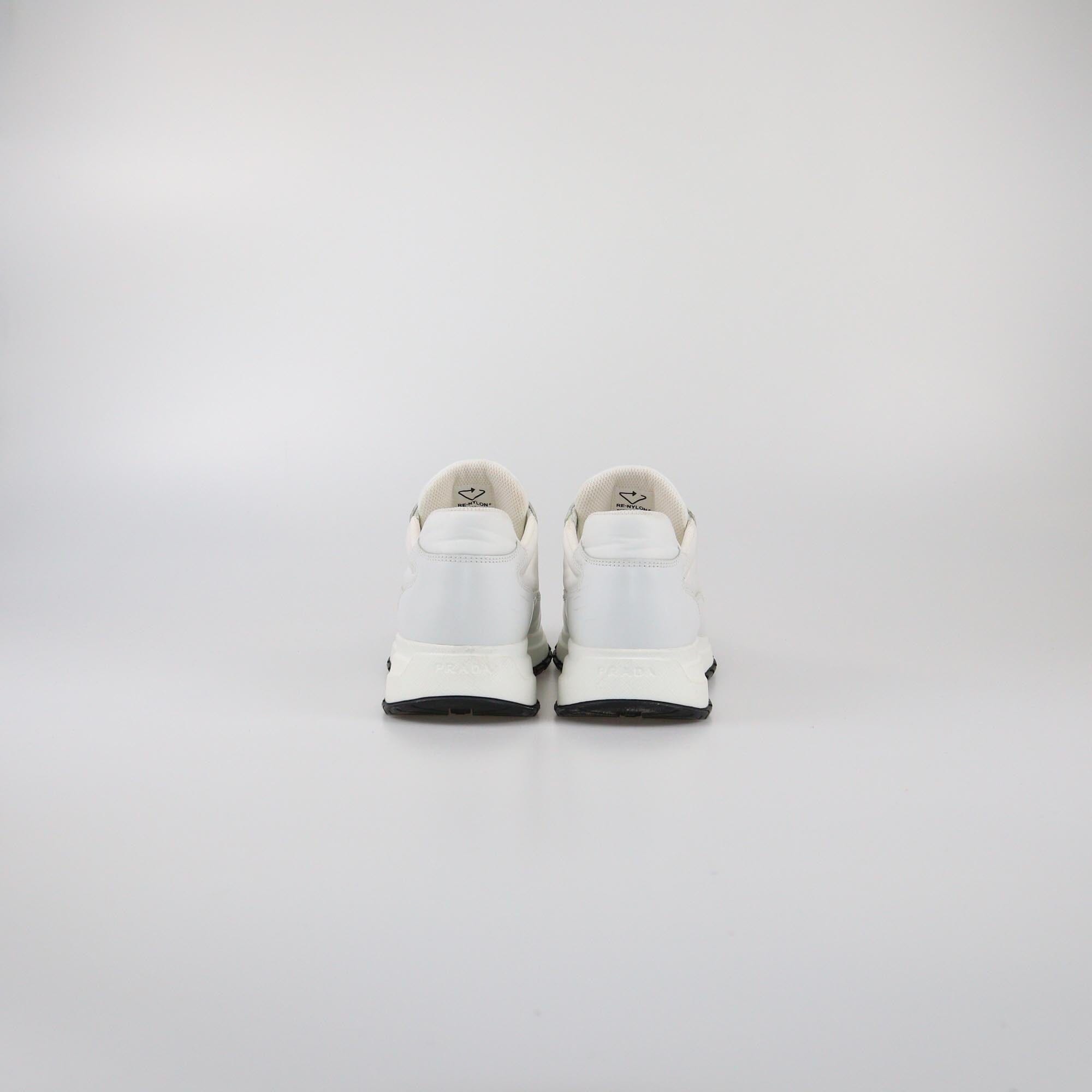 Prada Sport White Re-Nylon Low Top Sneakers Womens Prada Sport 