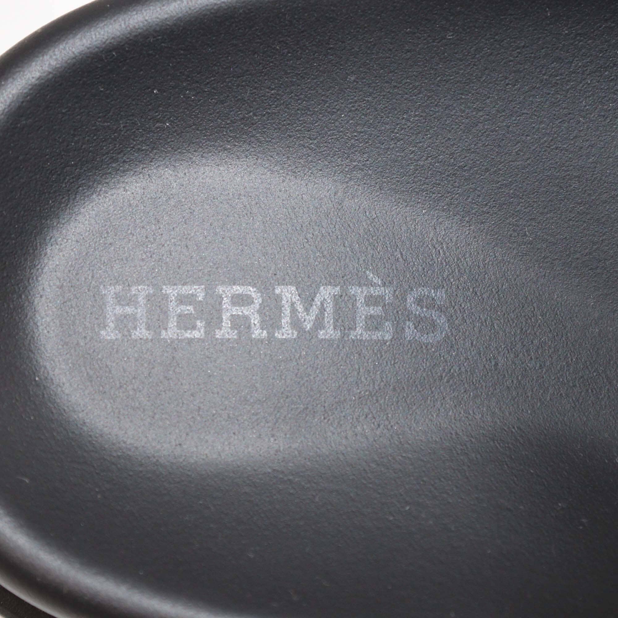 Hermes White Leather Extra Sandals Womens Hermes 