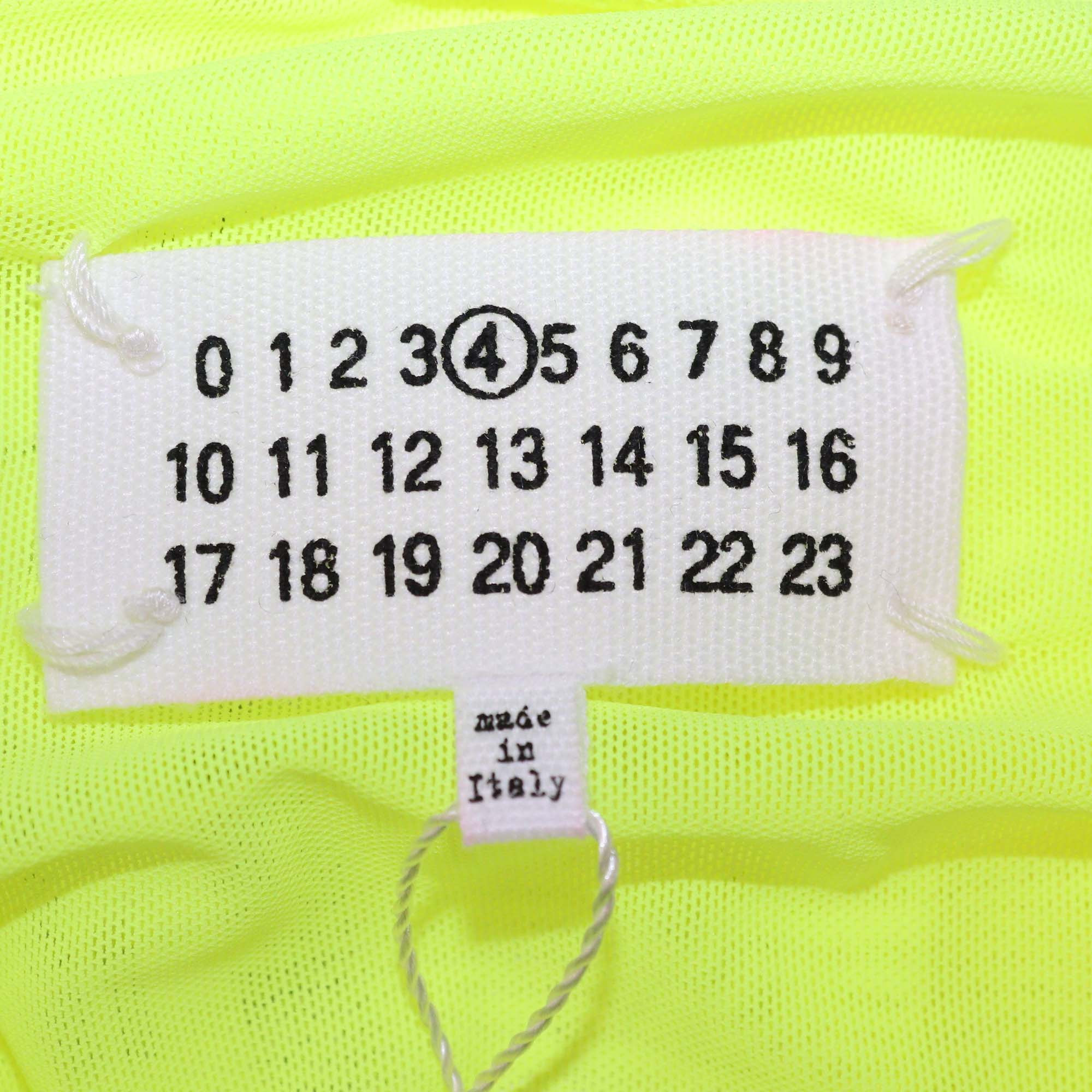 Maison Margiela Neon Green Mesh Bodysuit