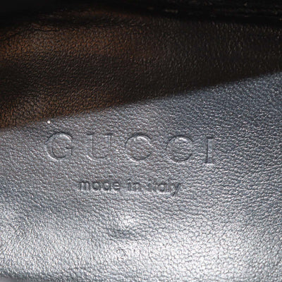 Gucci Green GG Velvet Jordaan Horsebit Loafers