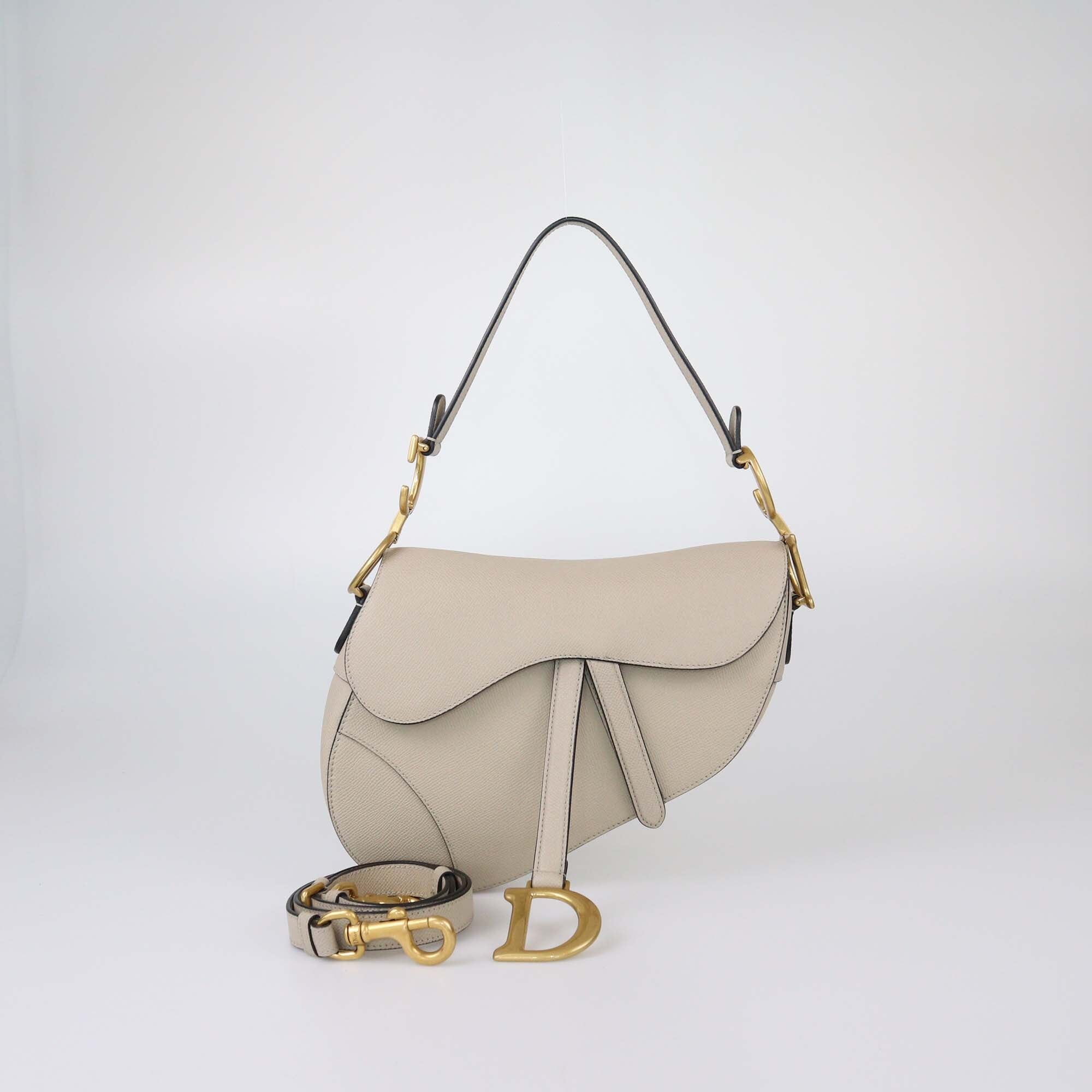 Christian Dior Light Beige Saddle Bag Womens Christain Dior 