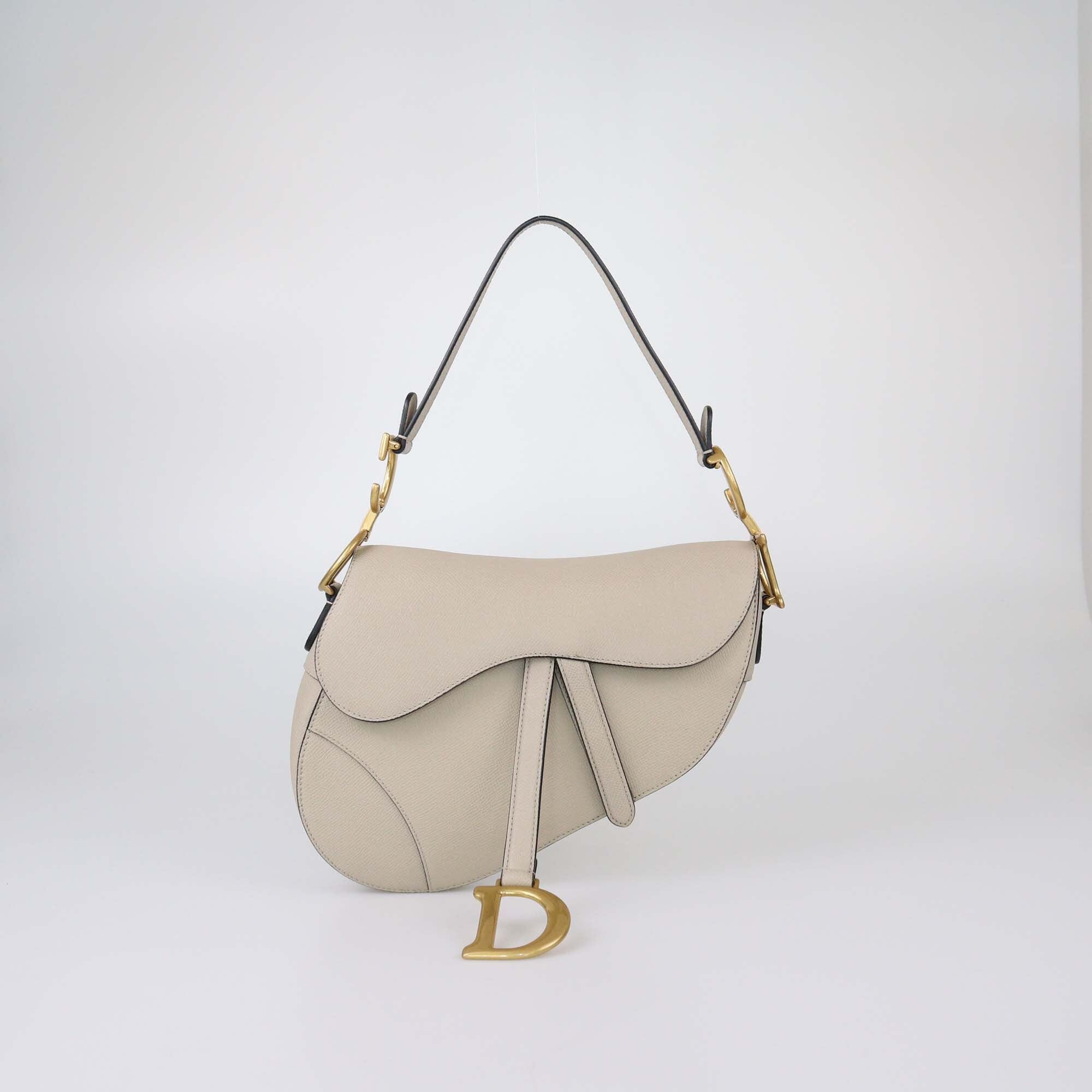 Christian Dior Light Beige Saddle Bag Womens Christain Dior 