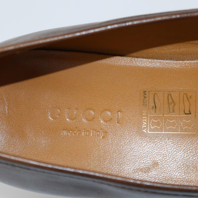 Gucci Black Peyton Web GG Square-Toe Mules Womens Gucci 