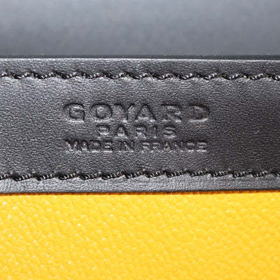 Goyard Black Leather Saigon PM Top Handle Bag