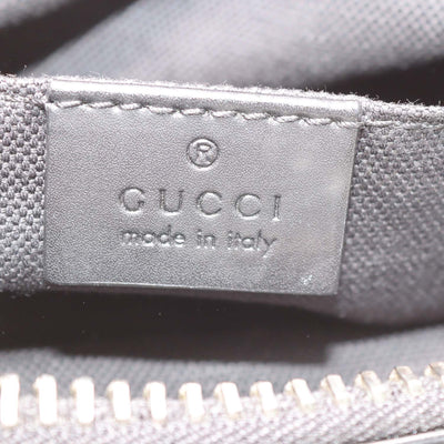 Gucci Black GG Supreme Canvas and Leather Messenger Bag
