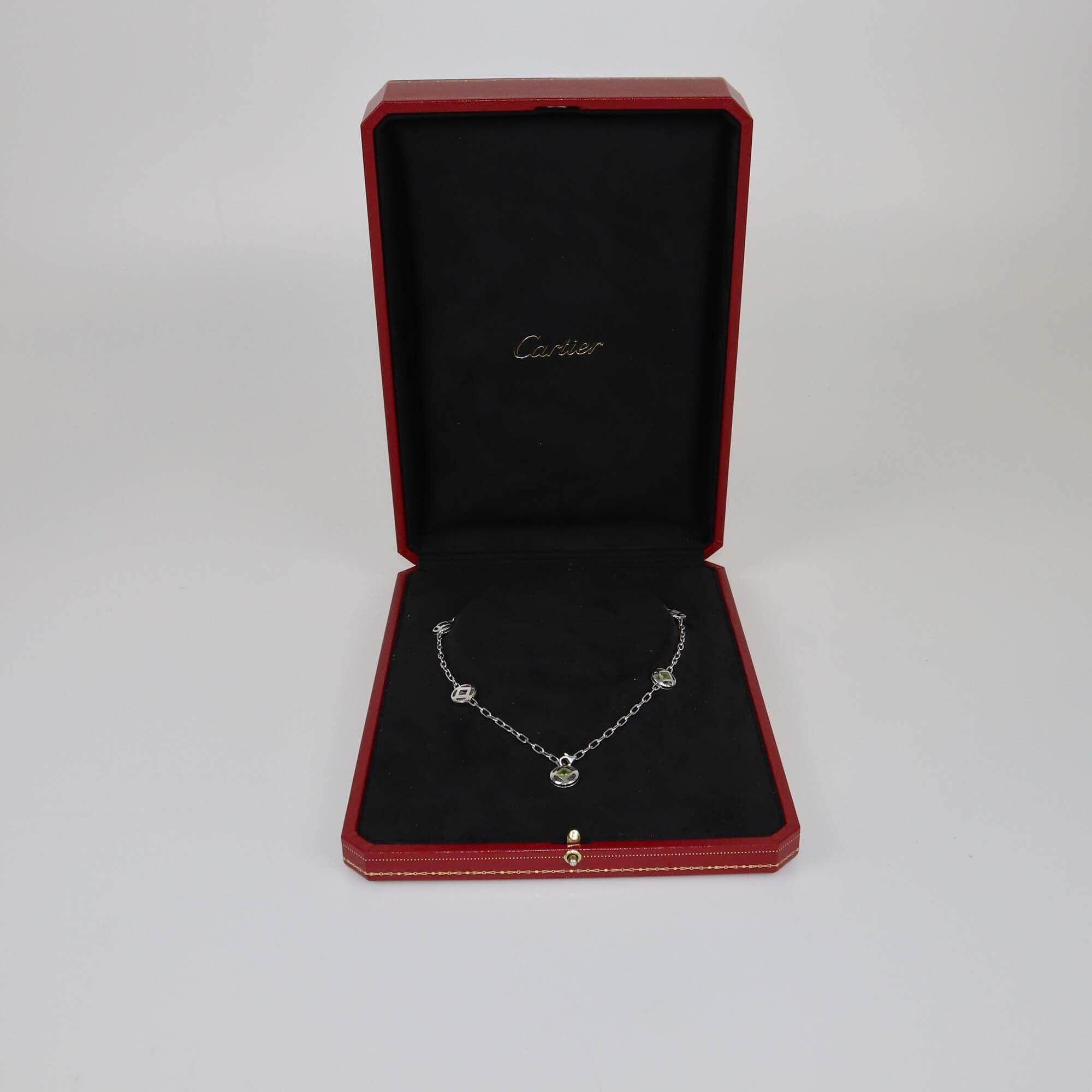 Cartier White Gold Pasha Ras De Cou Necklace Womens Cartier 