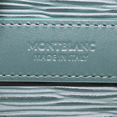 Montblanc Green Textured Leather Sartorial Envelope Pouch
