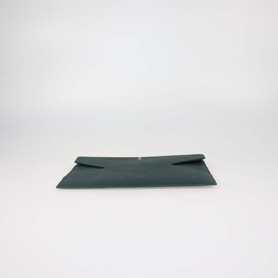 Montblanc Green Textured Leather Sartorial Envelope Pouch
