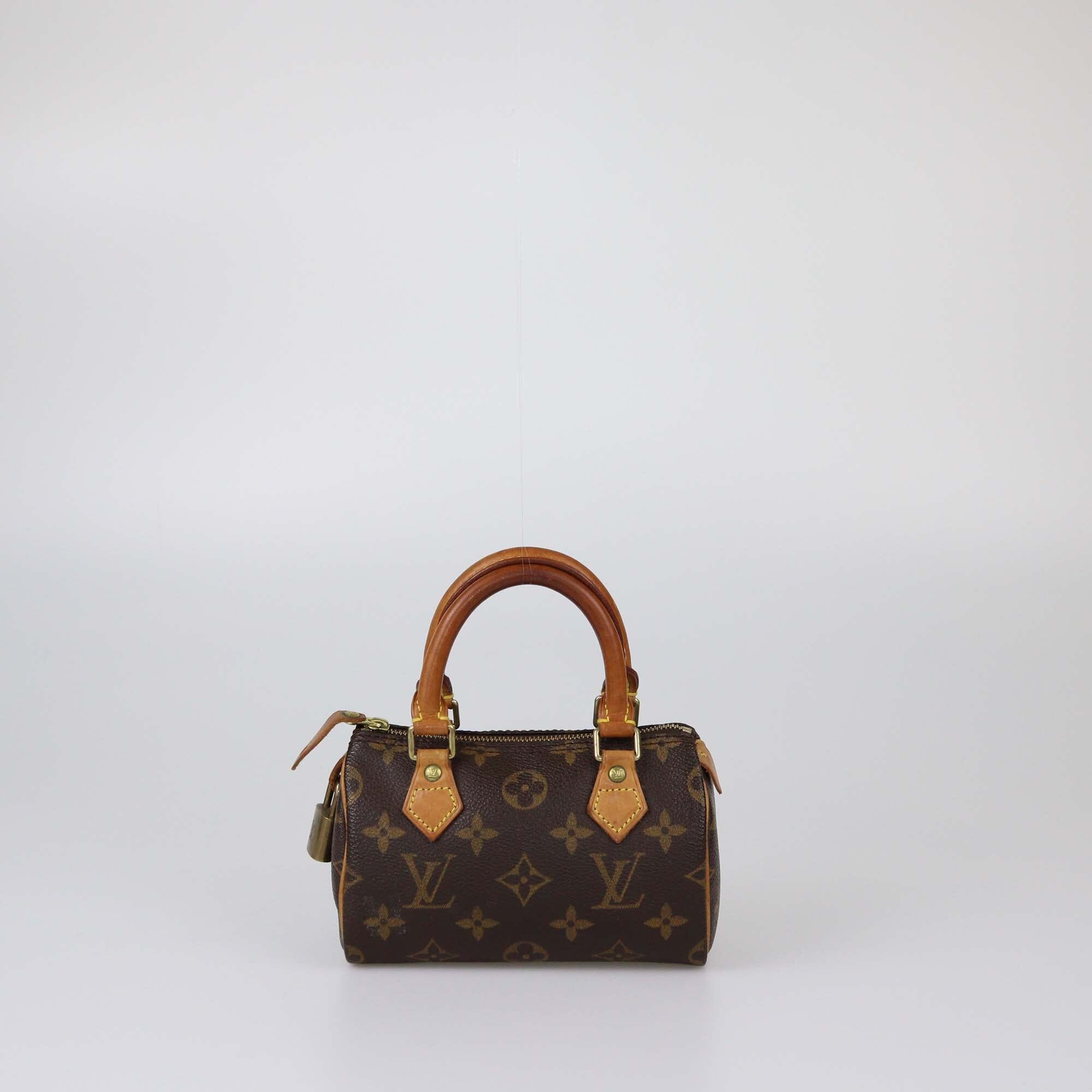 Louis Vuitton Monogram Canvas Nano Speedy Bag Womens Louis Vuitton 