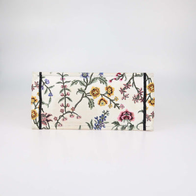 Christian Dior Multicolor Petites Fleurs Embroidered Canvas Medium Book Tote