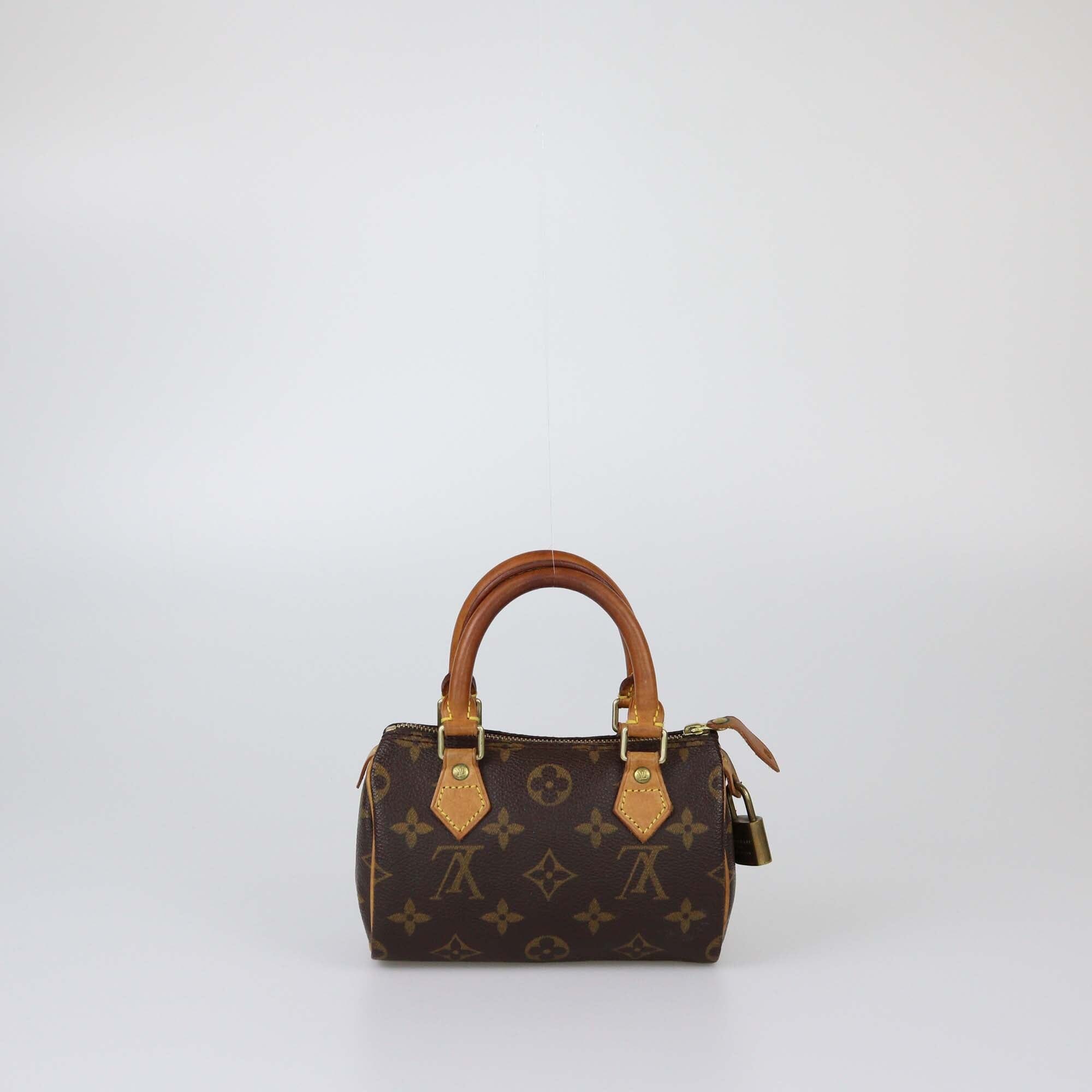 Louis Vuitton Monogram Canvas Nano Speedy Bag Womens Louis Vuitton 