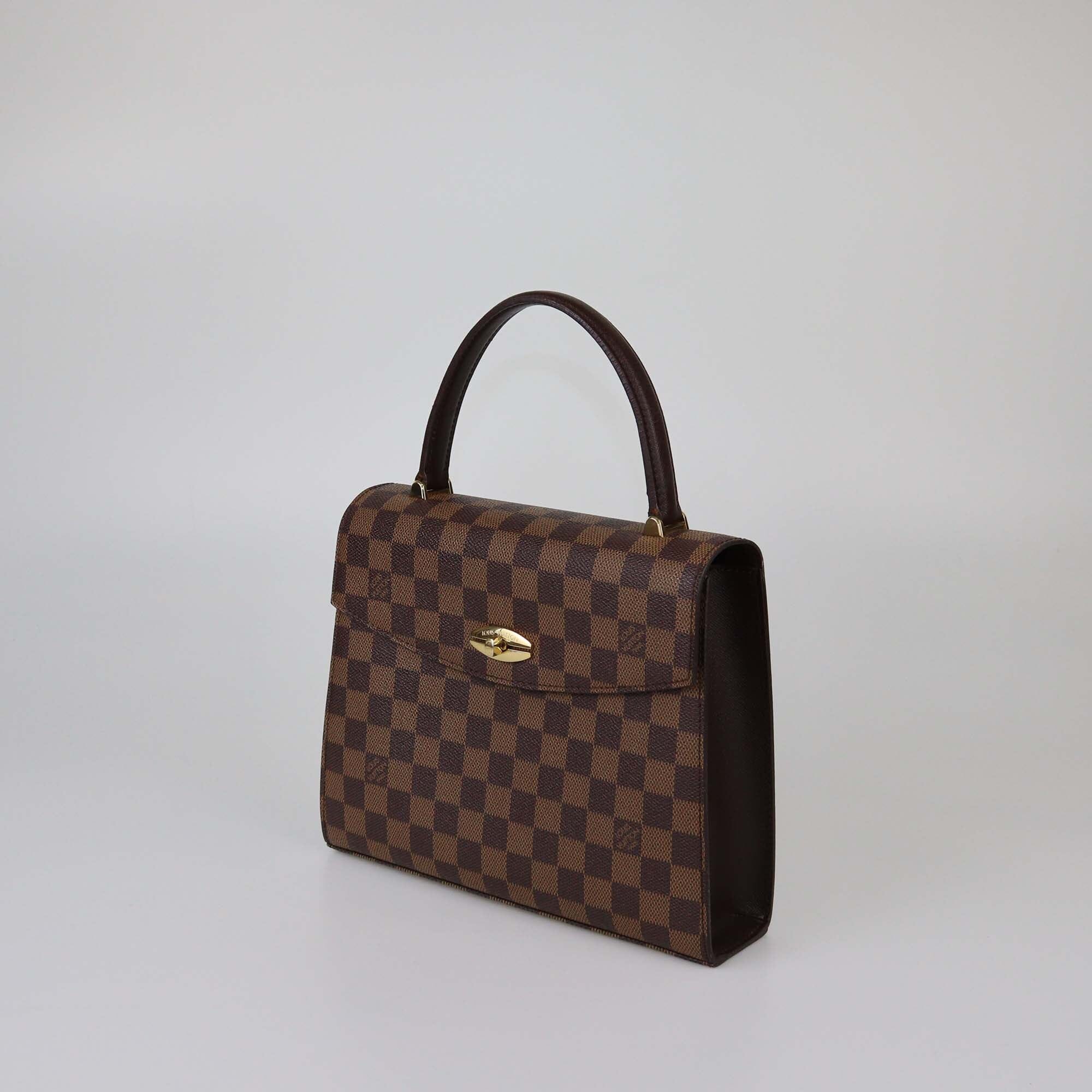 Louis Vuitton Damier Ebene Canvas Malesherbes Bag Womens Louis Vuitton 