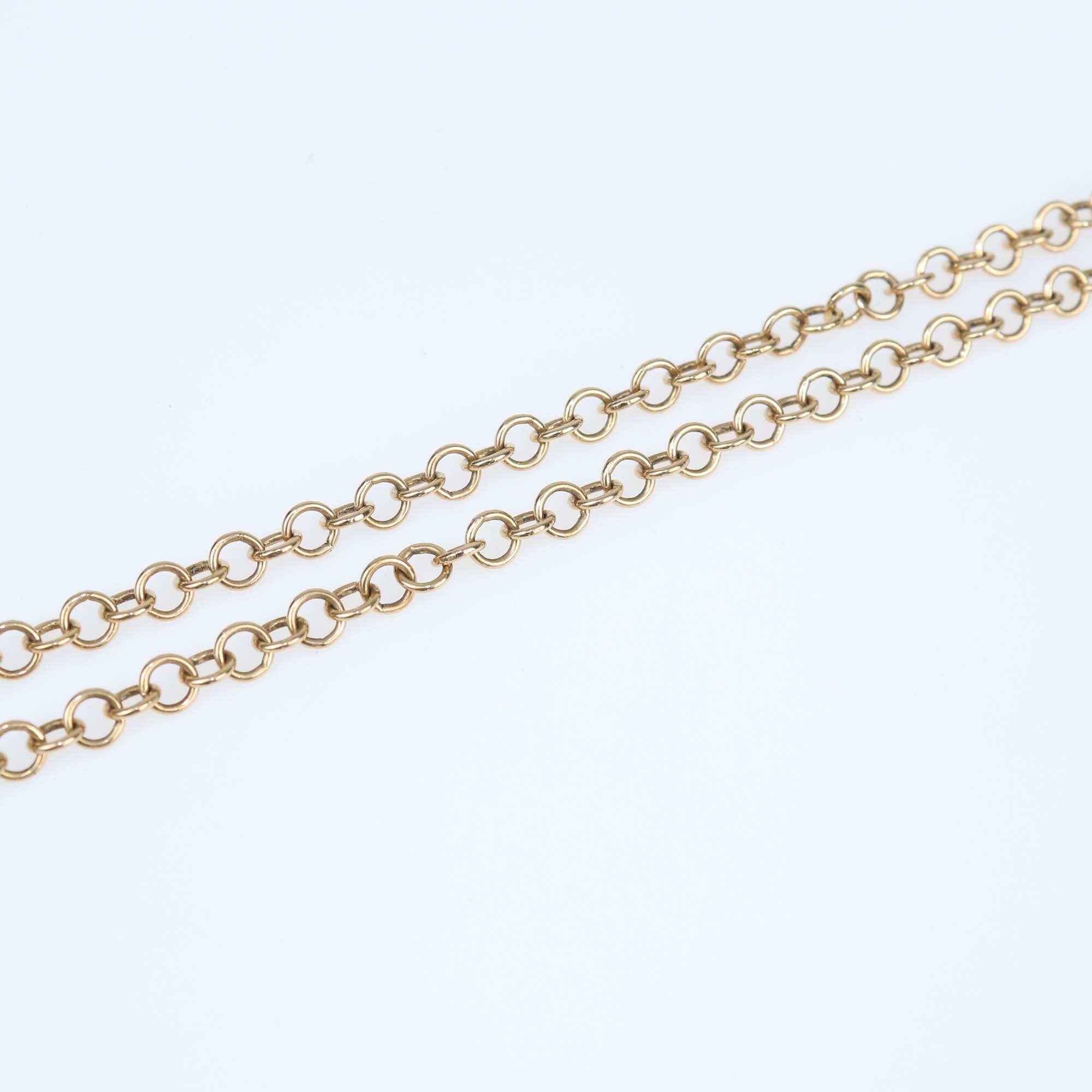 Christian Dior Gold Tone Crystal Heart and Key Multi Charms Long Necklace Womens Christian Dior 