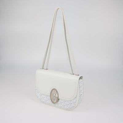 Goyard White Goyardine Coated Canvas and Leather 233 Shoulder Bag