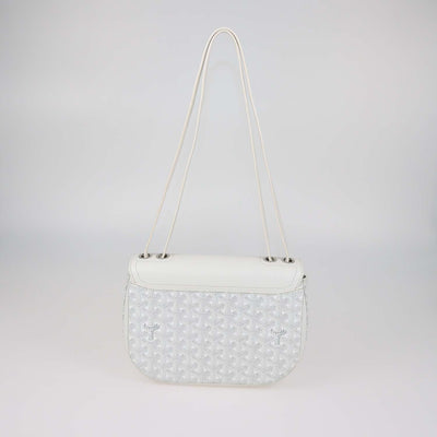 Goyard White Goyardine Coated Canvas and Leather 233 Shoulder Bag