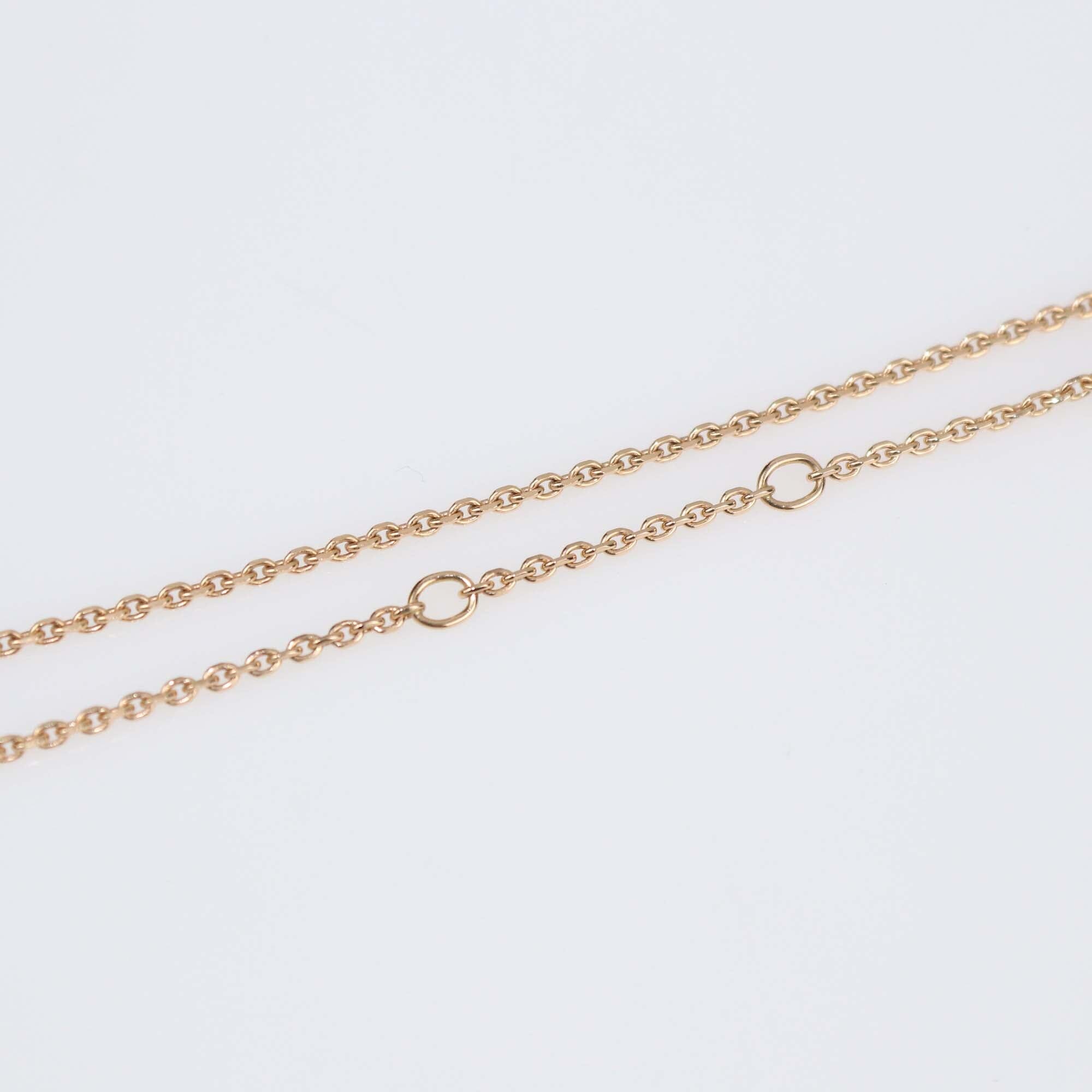 Chopard Happy Me Mim 18K Rose Gold Floating Diamond & Arabic Letter Necklace Womens Chopard 