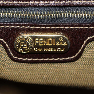 Fendi Tobacco Zucca Canvas Vintage Flap Hobo