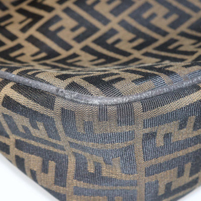 Fendi Tobacco Zucca Canvas Vintage Flap Hobo