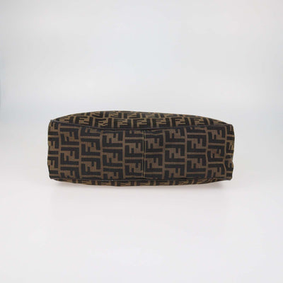 Fendi Tobacco Zucca Canvas Vintage Flap Hobo