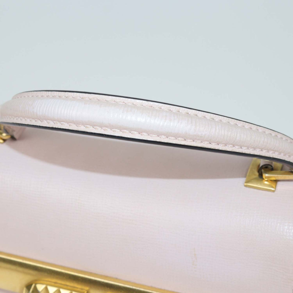 Valentino Light Pink Leather Small Alcove Top Handle Bag