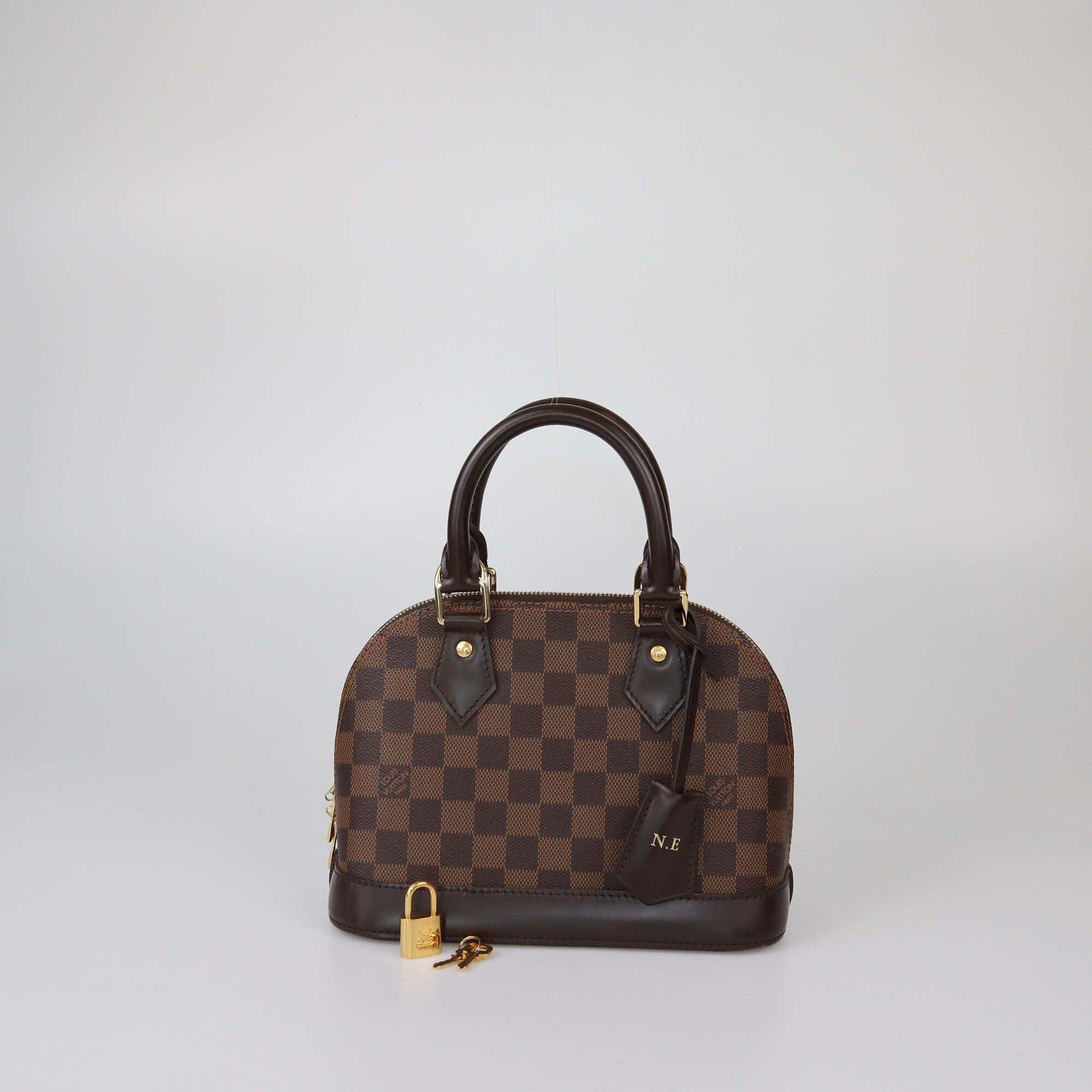 Louis Vuitton Damier Ebene Alma BB Bag Womens Louis Vuitton 