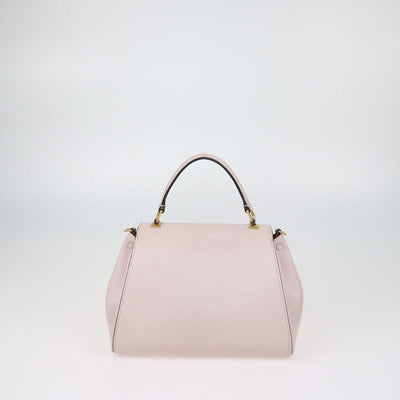 Valentino Light Pink Leather Small Alcove Top Handle Bag