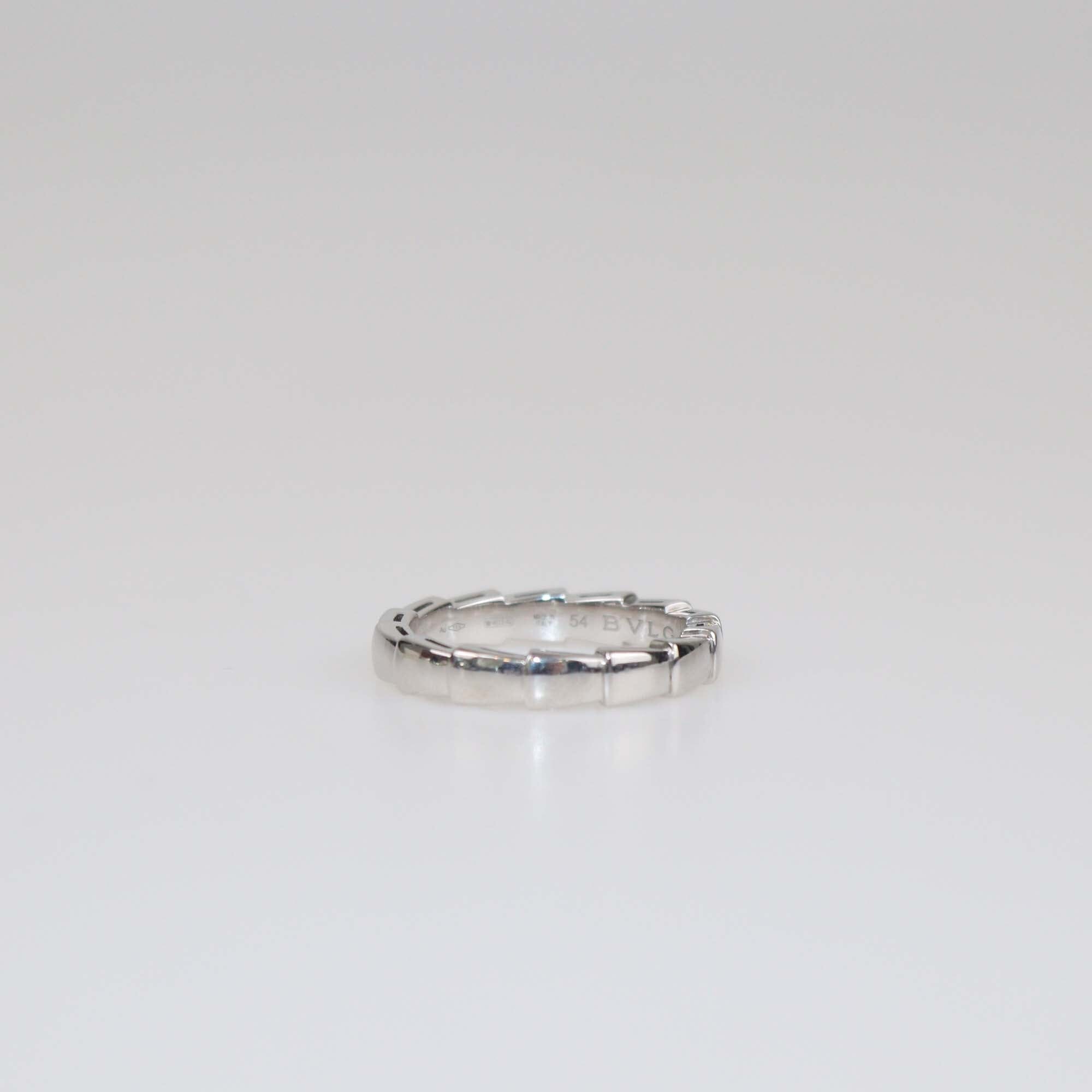 Bvlgari Serpenti Viper 18K White Gold Size 54 Womens Bvlgari 