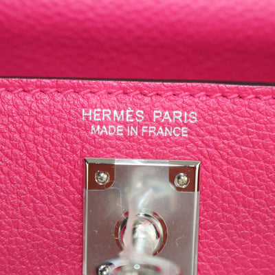 Hermes Framboise Evercolor Leather Kelly Danse Shoulder Bag