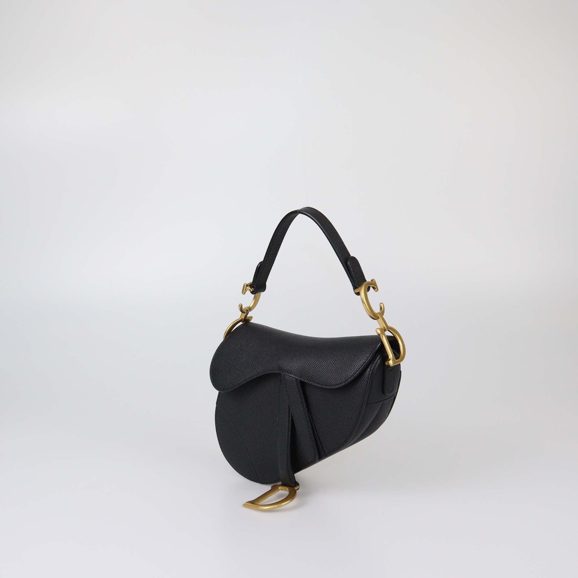 Christian Dior Black Mini Saddle Bag Womens Christian Dior 