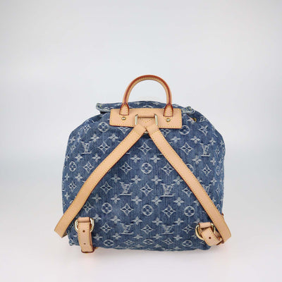 Louis Vuitton Blue Monogram Denim Sac a Dos Backpack GM