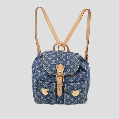 Louis Vuitton Blue Monogram Denim Sac a Dos Backpack GM