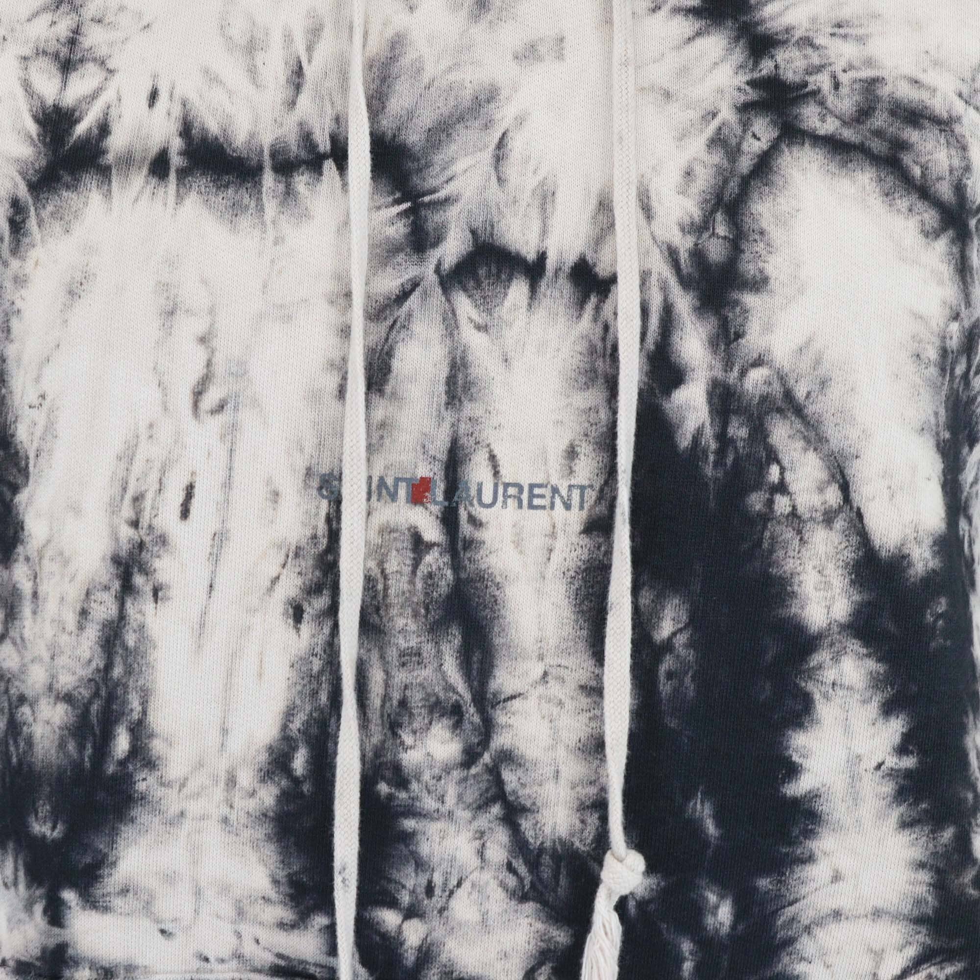 Saint Laurent Black/Beige Tie Dye Hoodie Jacket Womens Saint Laurent 
