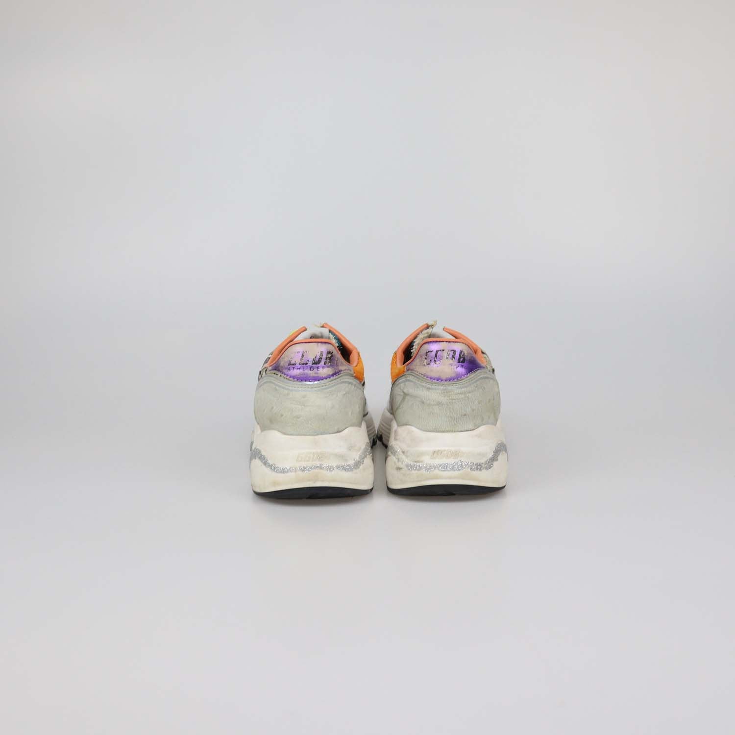 Golden Goose Multicolor Leather and Fabric Running Sole Sneakers