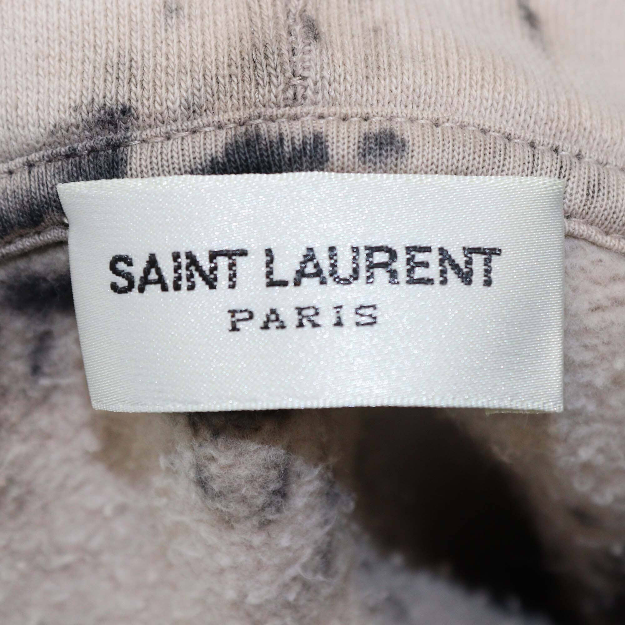 Saint Laurent Black/Beige Tie Dye Hoodie Jacket Womens Saint Laurent 