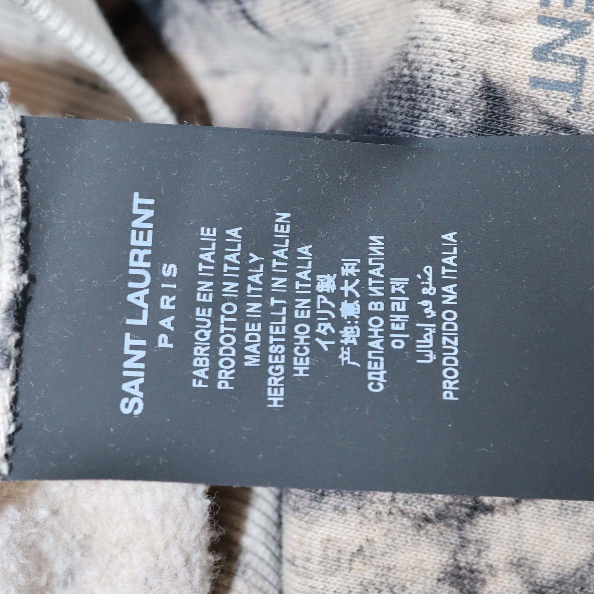 Saint Laurent Black/Beige Tie Dye Hoodie Jacket Womens Saint Laurent 