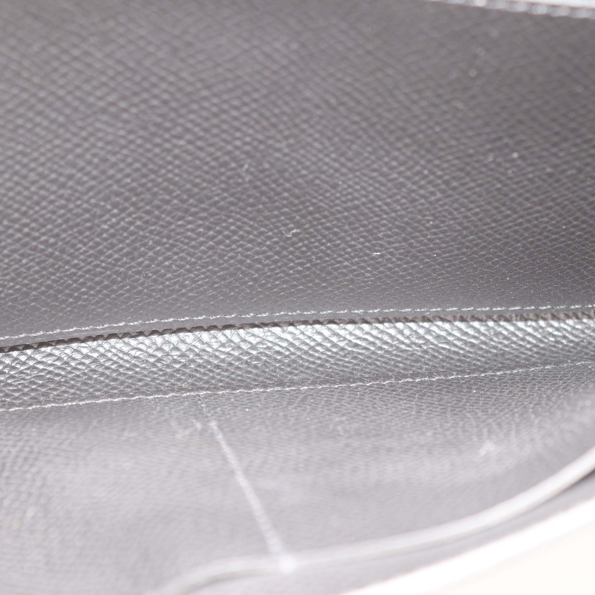Hermes Indigo Epsom Leather Kelly Classique Wallet w/ Maxi Quadrille 25mm Togo PHW Bag Strap