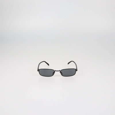 Prada Black Polarized Rectangular Sunglasses