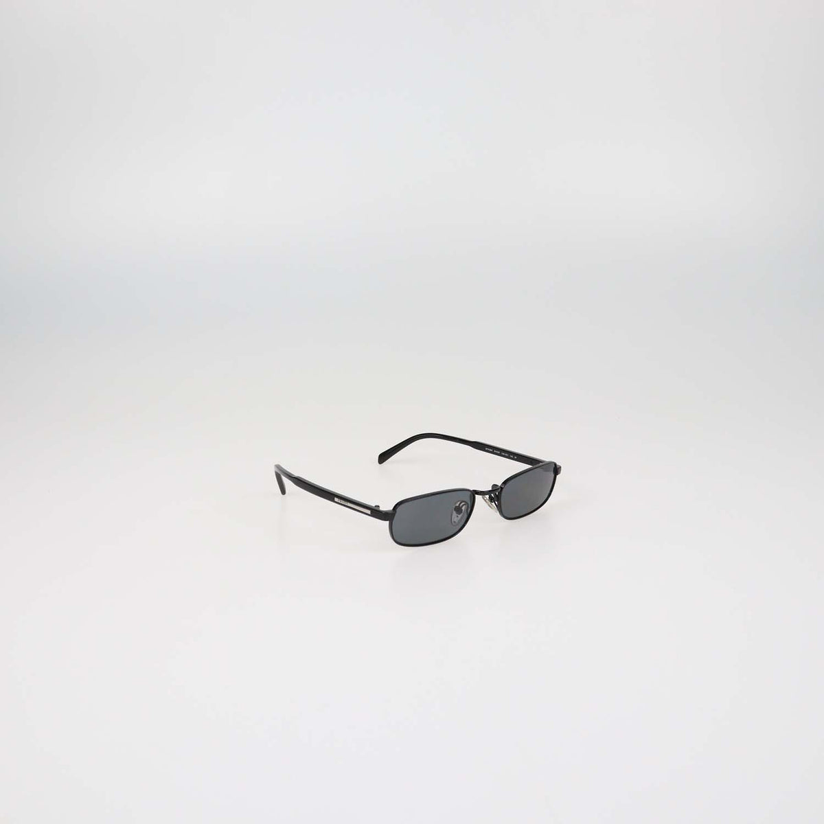 Prada Black Polarized Rectangular Sunglasses