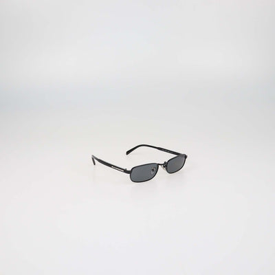 Prada Black Polarized Rectangular Sunglasses