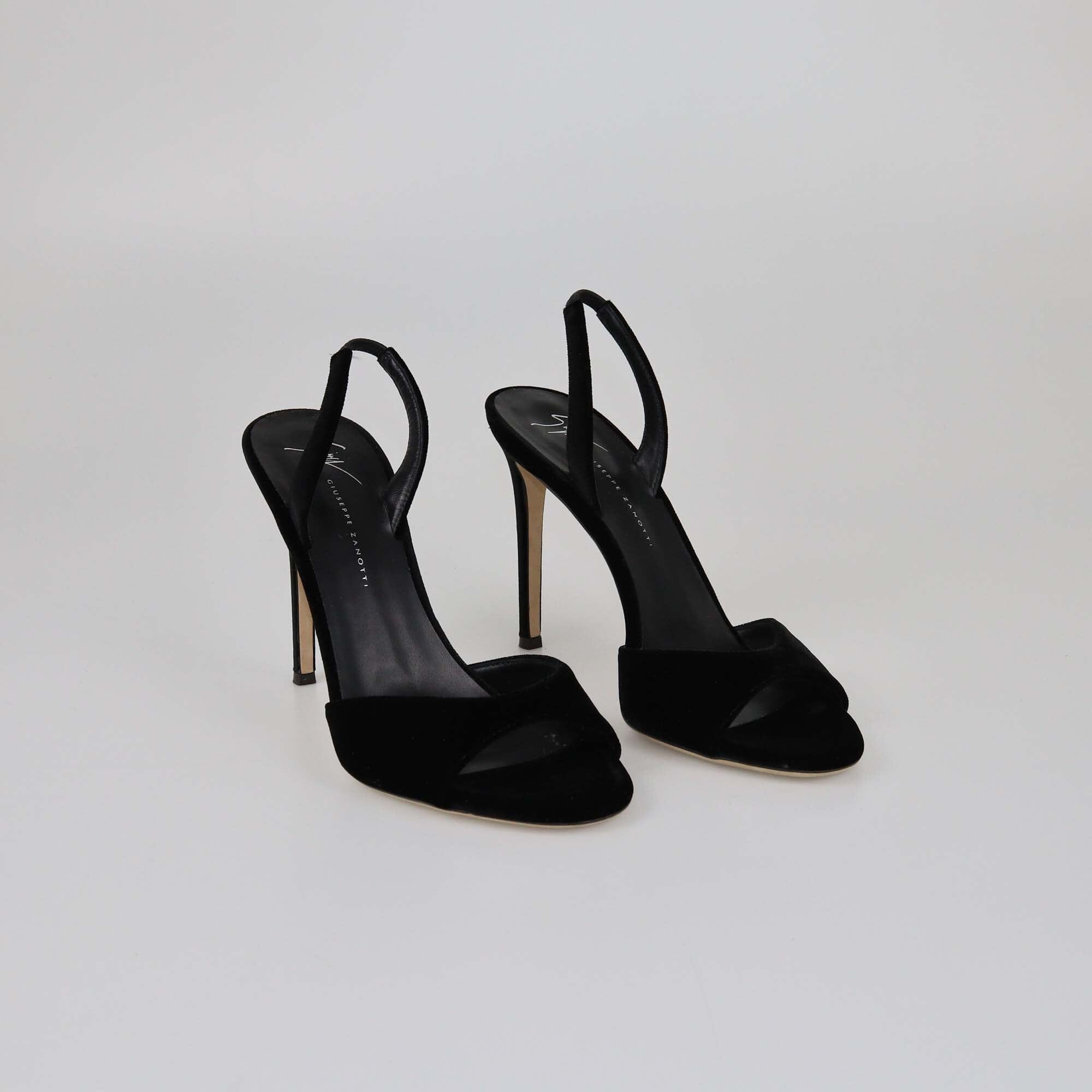 Giuseppe Zanotti Black Lilibeth Slingback Sandals Womens Giuseppe Zanotti 