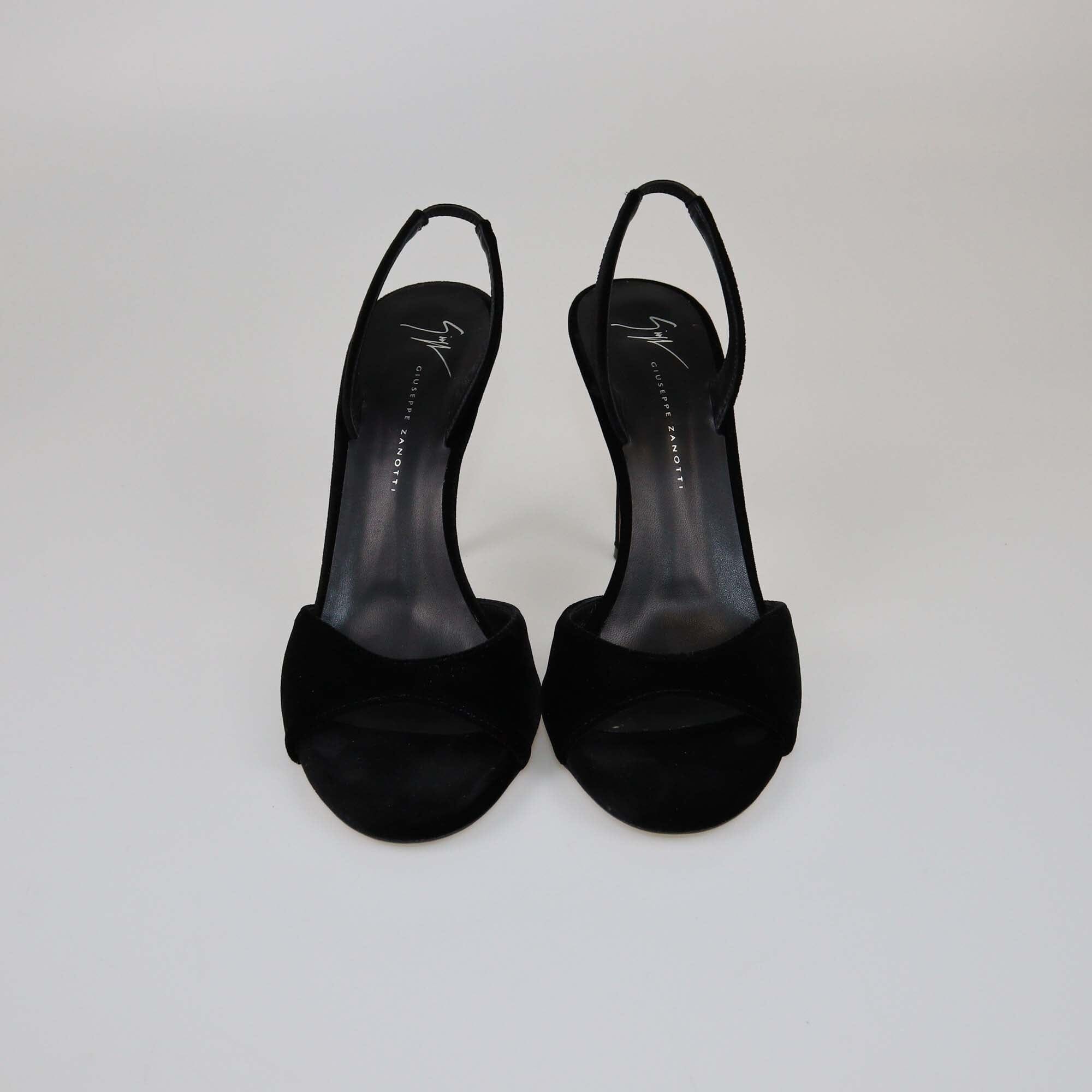 Giuseppe Zanotti Black Lilibeth Slingback Sandals Womens Giuseppe Zanotti 