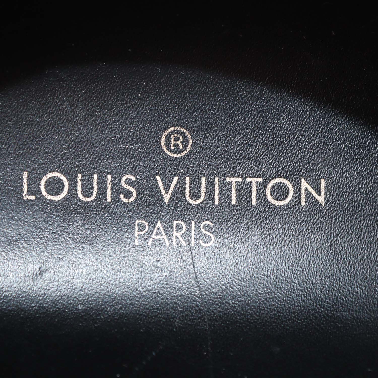 Louis Vuitton Black Leather Time Out Sneakers