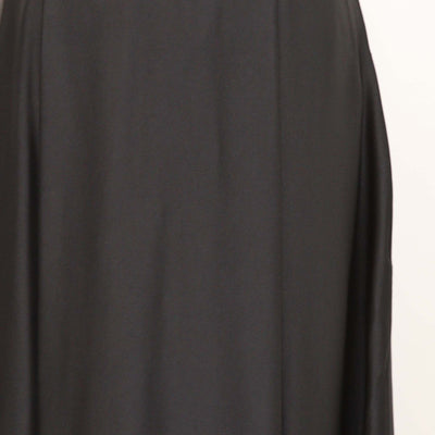 Max Mara Black Blend Acetate Pleated Maxi Skirt
