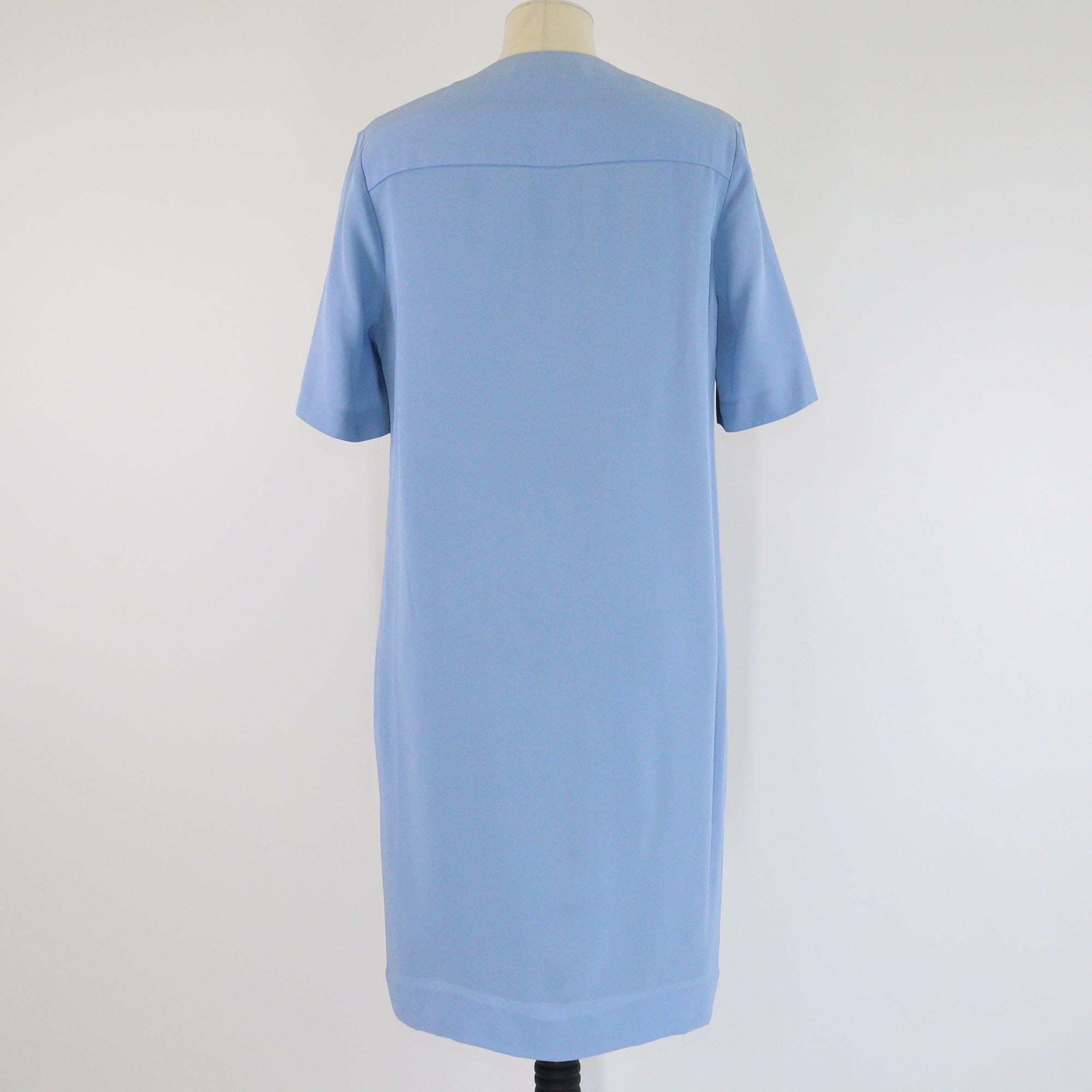 Victoria Beckham Two Tone V Neck Short Sleeve Mini Dress Womens Victoria Beckham 