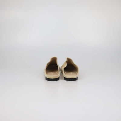 Khaite Beige Suede Cornelia Pointed Toe Flat Mules