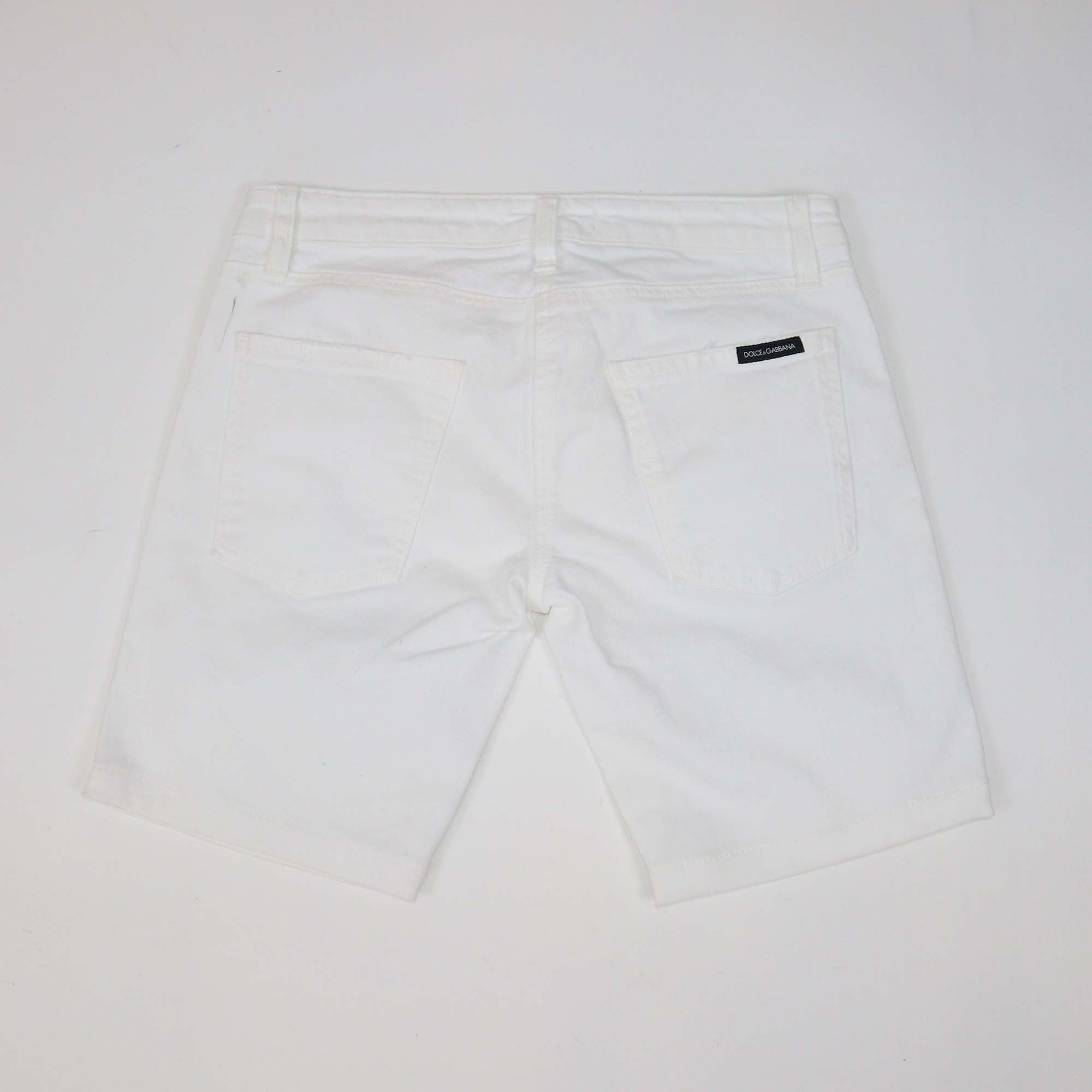 Dolce & Gabbana White Denim Short