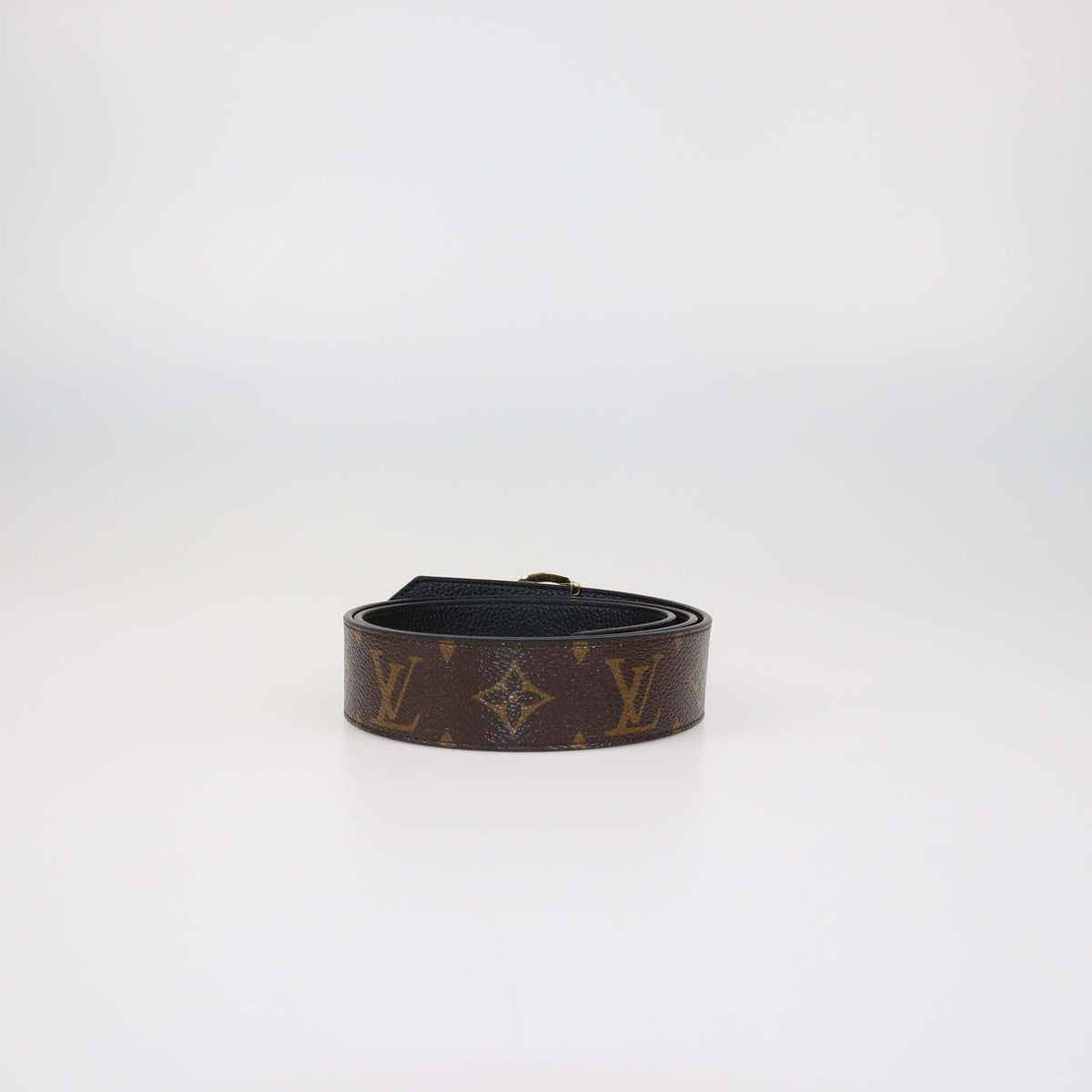 Louis Vuitton Monogram Canvas and Leather Reversible LV Circle Belt