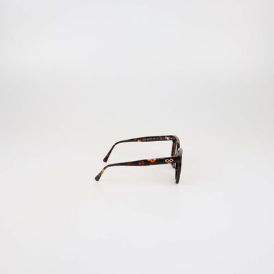 Karen Wazen Tortoise Acetate Gaia Square Sunglasses